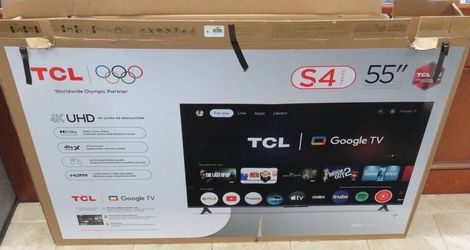 TCL 55” 4k UHD Google Smart TV w/ Box