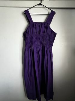 The Drop Women's Lu Wide Strap Soft Smocked Midi Dress (2x)