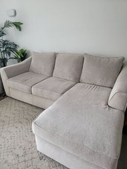 Couch with chaise + chair and a half