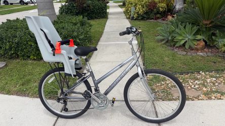 Trek Navigator small frame adult 26 inch wheels 21 speed baby seat