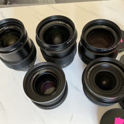 Zeiss Milvus Cine Modded 5 Lens Set Speed F1.4