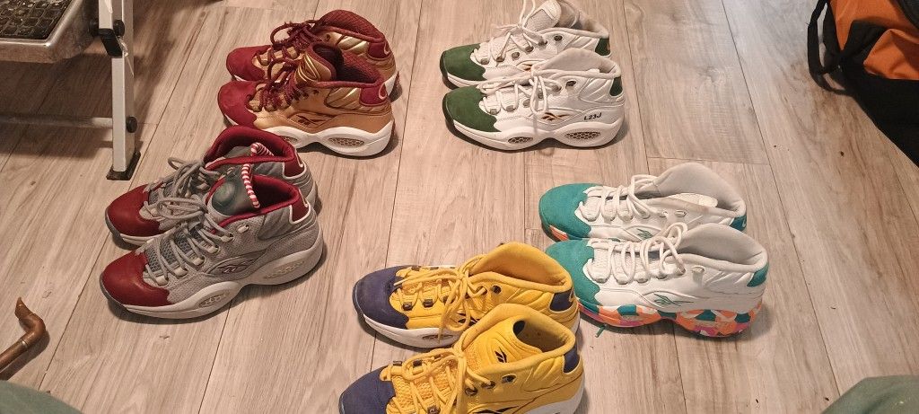December Discount Pricing Reebok Questions Basketball Sneakers