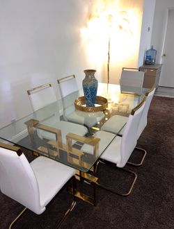 Dining table with chairs