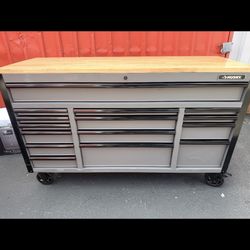 Husky  Heavy Duty 61 in. W x 23 in. D 15-Drawer Matte 