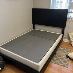 Bed frame + Headboard +box Spring