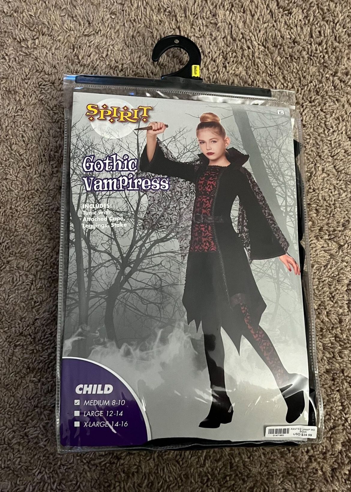 Girls Gothic Vampiress Costume