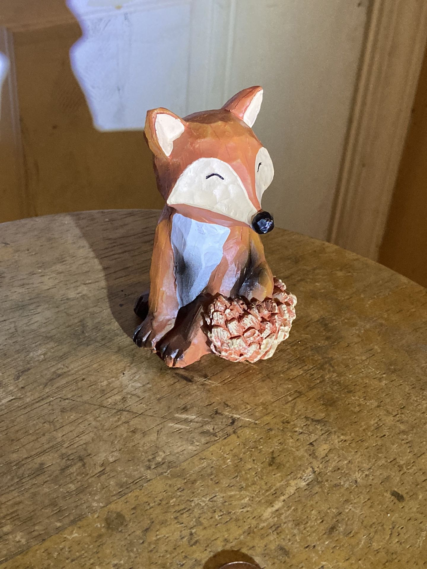 Resin Figurine of Fox and Bushy Tail