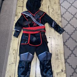 Child Size 3-4 Ninja Halloween Costume
