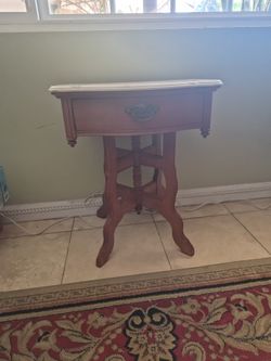 Lexington Victorian Night Stand Marble Top Furniture 