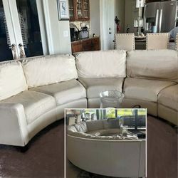 Once-in-a-lifetime luxury sectional—59% off a custom curved leather couch!
This stunning 17-foot custom leather sectional (retail $6,000) is now just