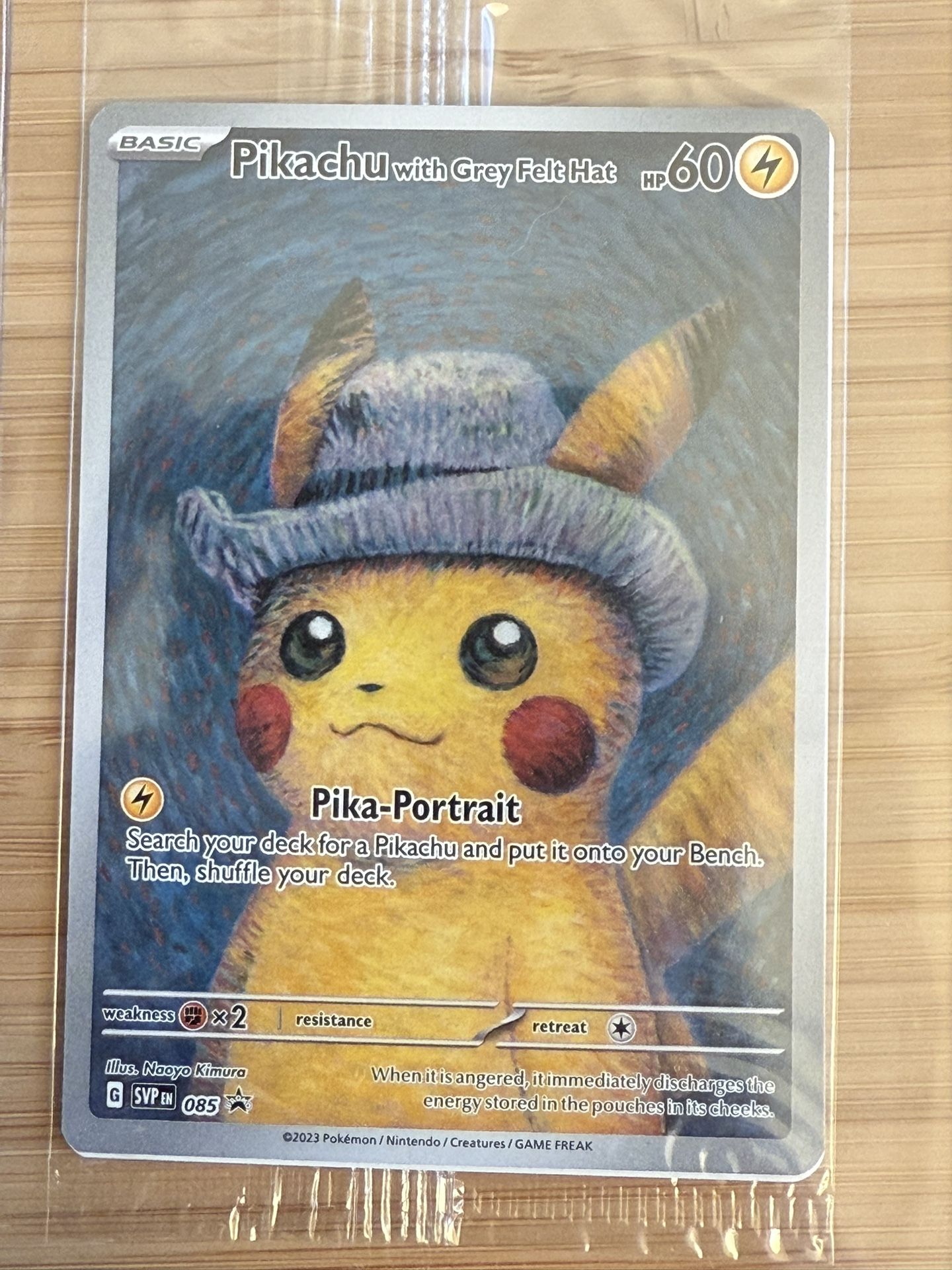 Pokemon Van Gogh Pikachu Promo Card Sealed