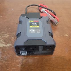 EverStart 750 Watt Power Inverter Vehicle Model 70003MC DC/AC 111643-1 JAR