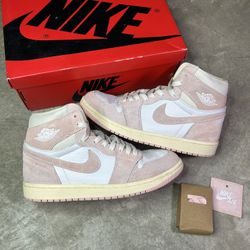 Size 7 Jordan 1 High Washed Pink 