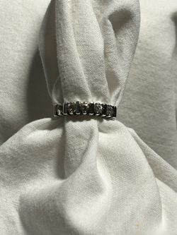 Sterling Silver CZ Stone Ring