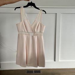 BCBGeneration Pink Dress With Lace Details