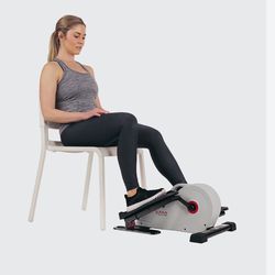 Sunny Health & Fitness Sitting Under Desk Elliptical Peddler, Portable Foot & Leg Pedal Exerciser for Home or Work