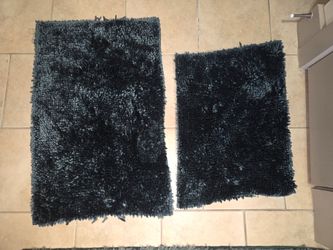 Bath mats dark green