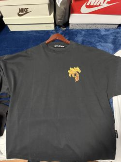 Palm Angels Burning Palm Over T Shirt