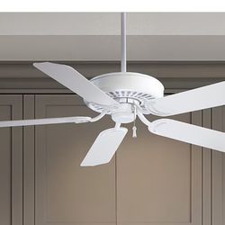 Minka Aire Sundance 52” White with White Blades Uncovered Outdoor Ceiling Fan
