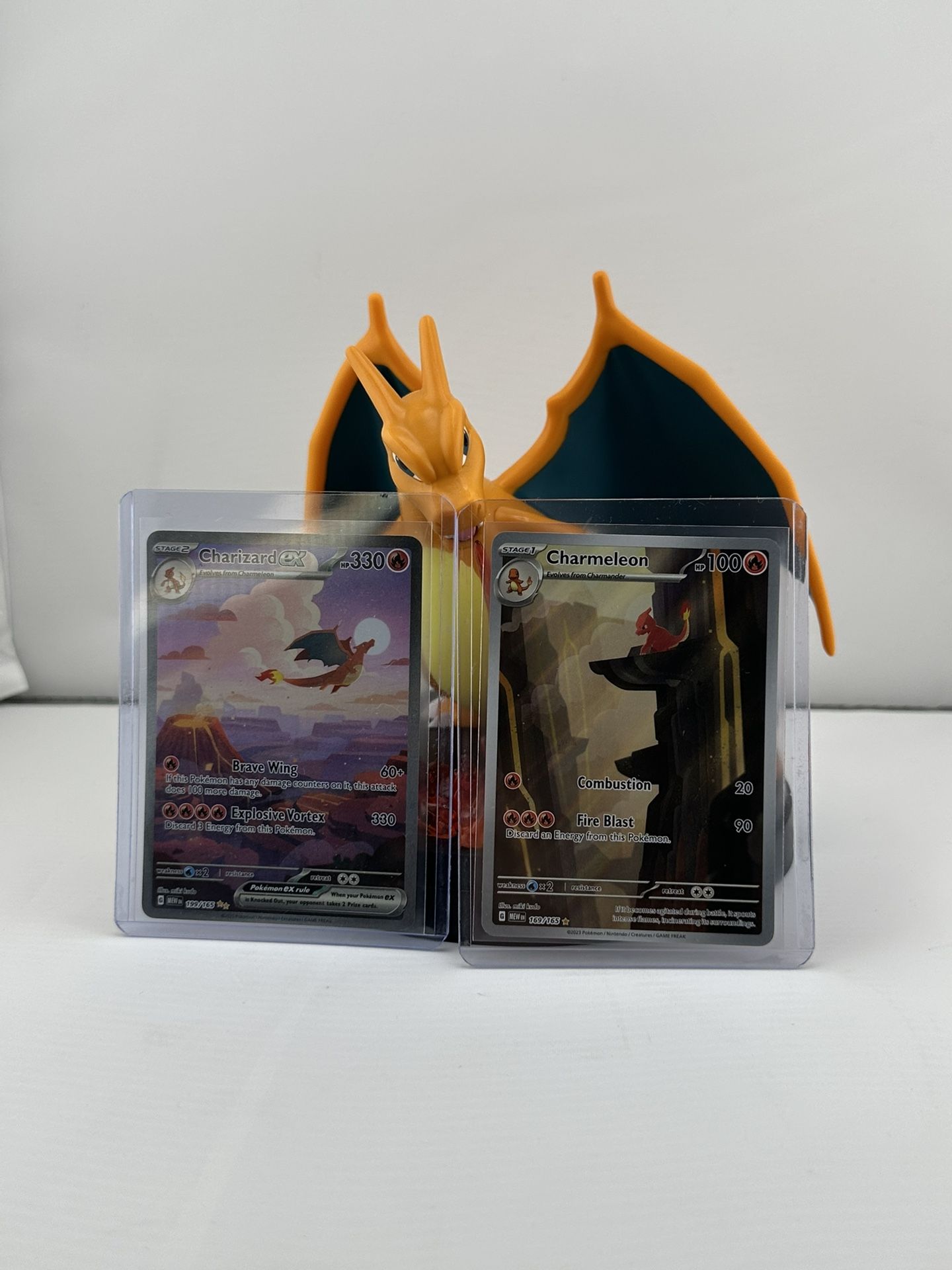Pokémon TCG Charizard ex 199/165 (SIR) & Charmeleon 169/165 (IR)