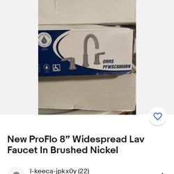 Pro Flo Two Handle Widespread Faucet