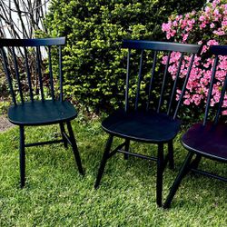 Spindle Matte Black  Dining Chairs (Set Of 4)