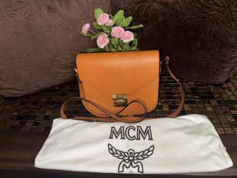 MCM leather Patricia Crossbody bag brown