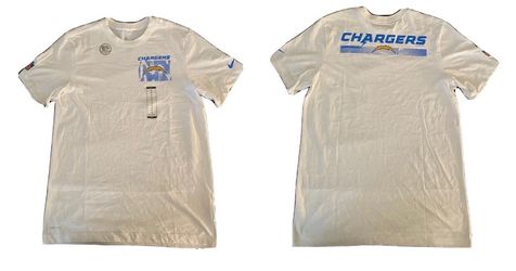 Los Angeles Chargers Nike White T Shirt Mens Medium New
