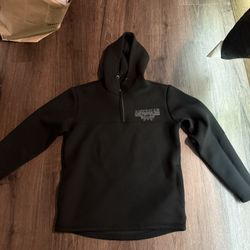 black american fighter quarter zip