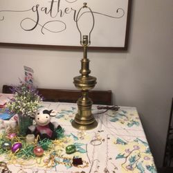 Antique Brass Stifle Table Lamp