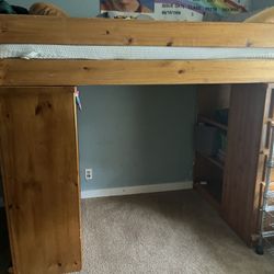 Wooden Double Bunk Bed 