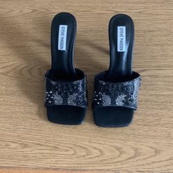 High Heel Slip On Sandals