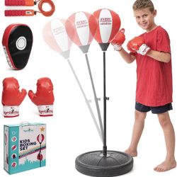 Romi's Way Punching Bag for Kids with Adjustable Stand