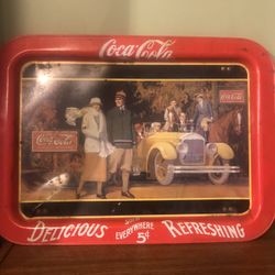 Vintage 1987 Coca-Cola “Touring Car” Tray