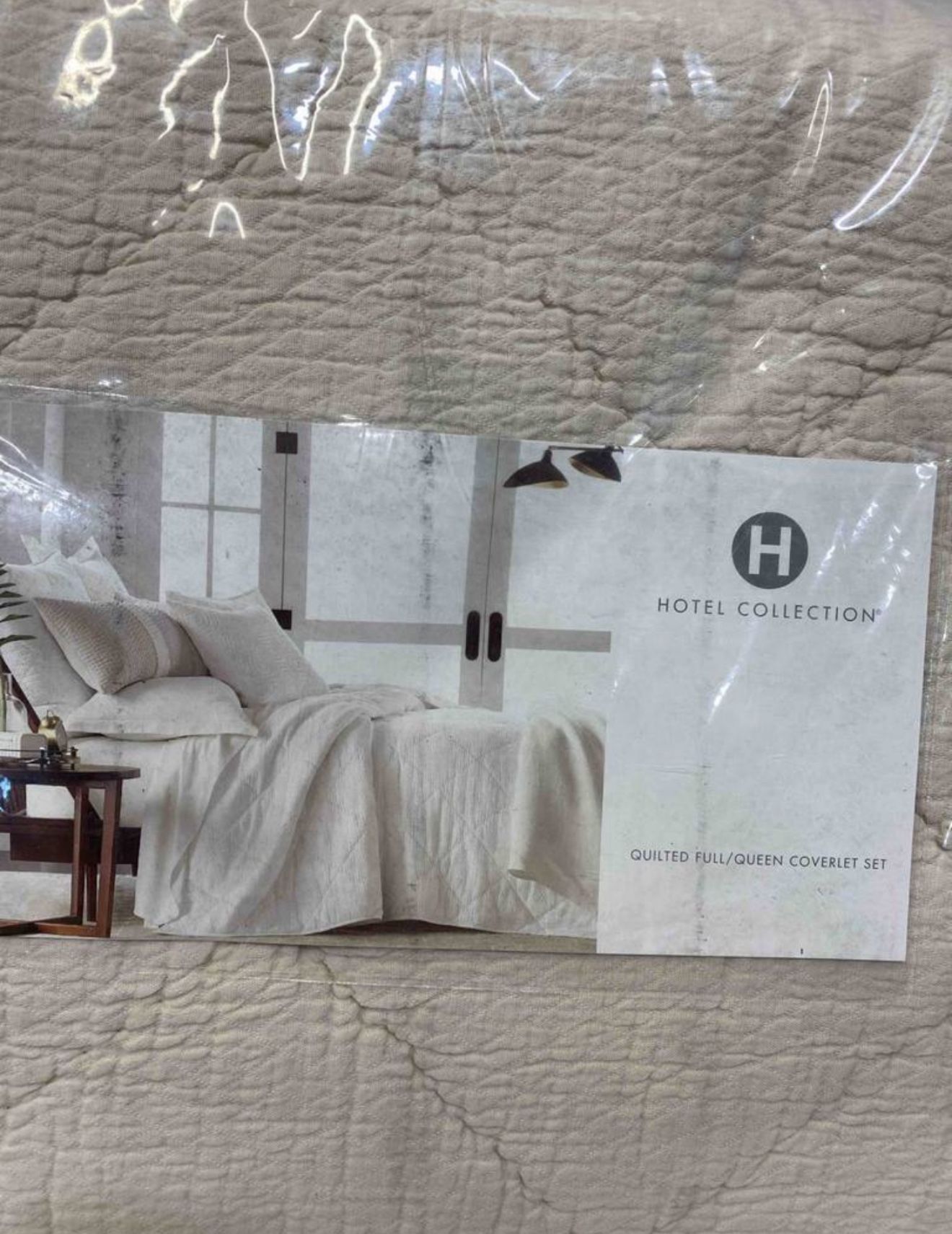 Hotel Collection Dobby Diamond 3-Piece Bedding Set – Full/Queen | NEW & Unopened