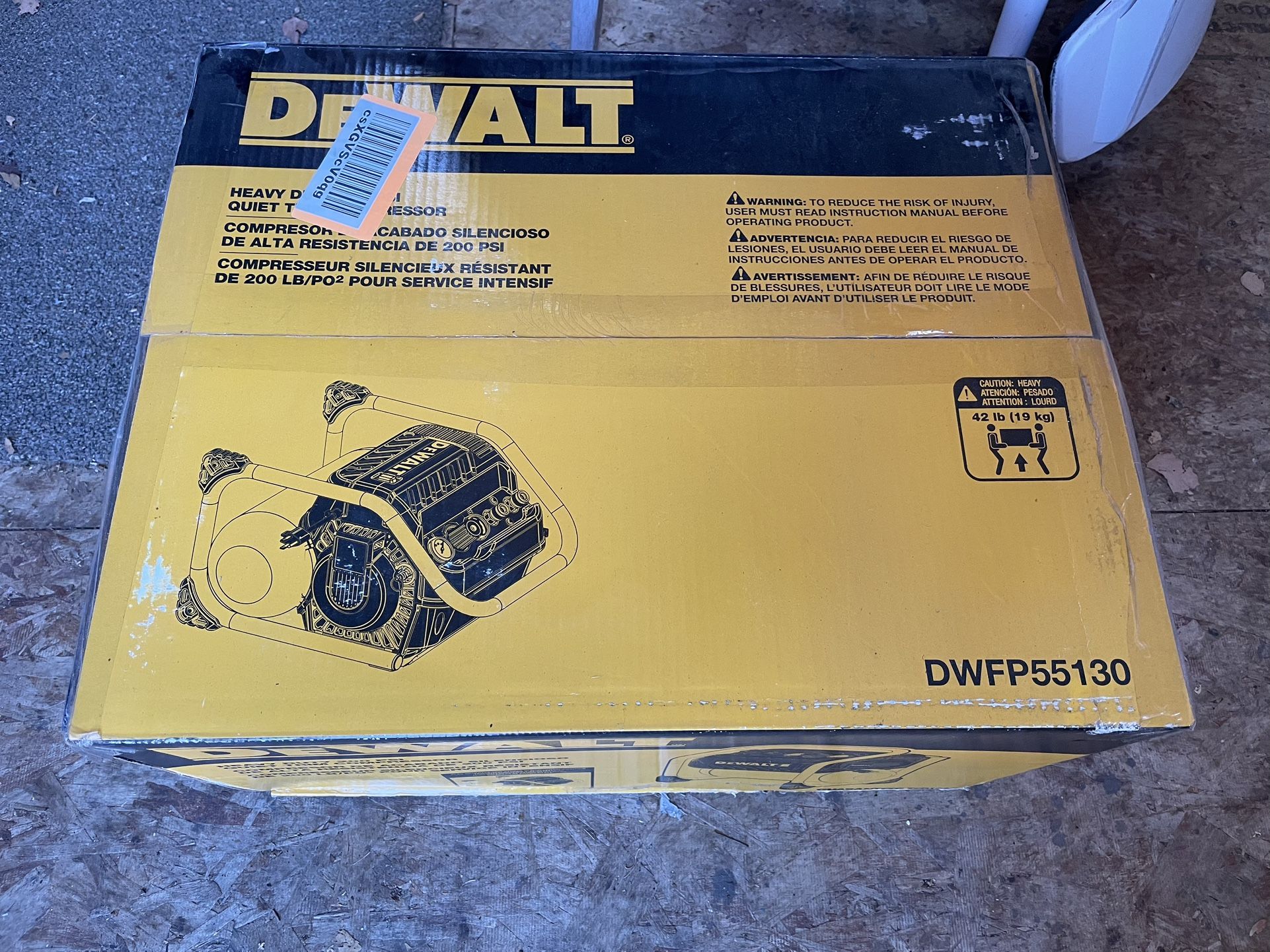 DeWalt Air Compressor - New
