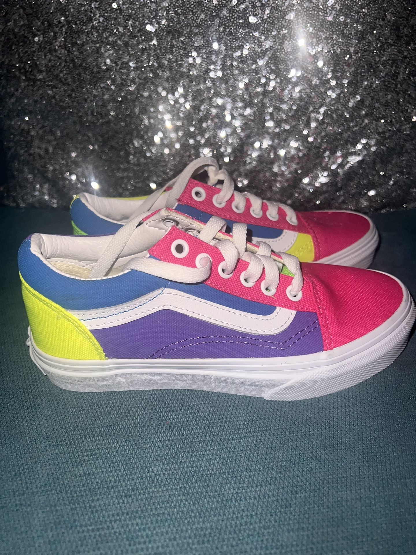 Kids 1Y colorful Vans 