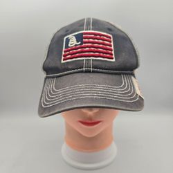 Cabela's Don't Tread On Me USA Flag Patch Mesh Back Trucker SnapbackHat. 10