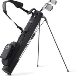 Himal Lightweight Golf Stand Carry Bag Pitch n Putt Golf Bag 31.5” Tall Gray & Black NEW