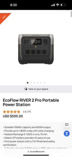 EcoFlow RIVER 2 Pro 800W Portable Power Station