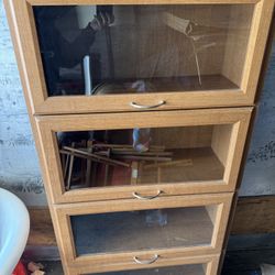 Barrister Cabinet Lawyer Bookshelf Glass Shelf 