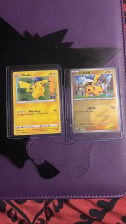 Pokémon Pikachu Card Lot – Gem Pack 5 Captain Pikachu + Pokémon GO – $10