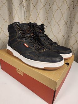 Levi's 521 MOD Hi Oberyn High-Top Sneakers – Men's Size 10.5 – Black/Tan