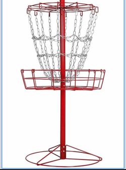 12-Chain Portable Outdoor Steel Disc Golf Basket Practice Target Sturdy steel frame sets up in minutes and moves easily, so you can sharpen your putti