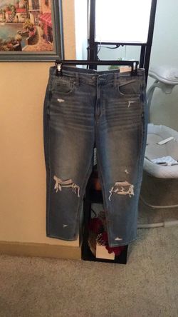 AMERICAN EAGLE MOM JEANS COOL CLASSIC SHORT SIZE 30 W = SIZE 10