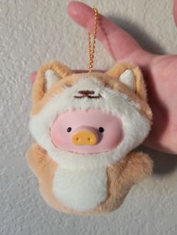 Plush keychain and finger puppet