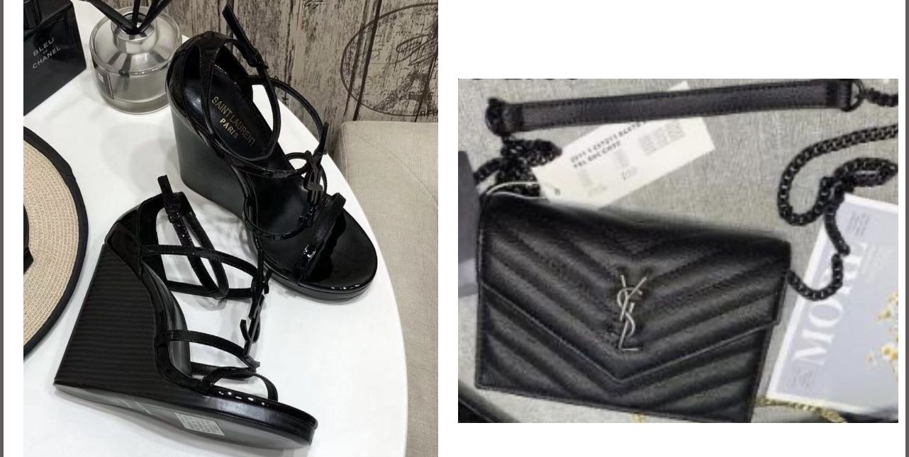 New Wedge Heels And Purse Set - Inquire About Shoes Size Needed