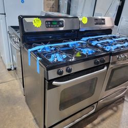 GE 4-burners Gas Stove Stainless Steel Working Perfectly 4-months Warranty 