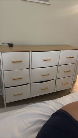 Cloth Drawers with wood top