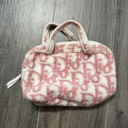 Dior Pink Terry Cloth Handbag